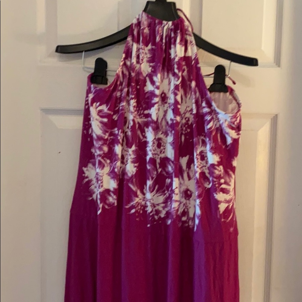 Ann Taylor halter maxi dress